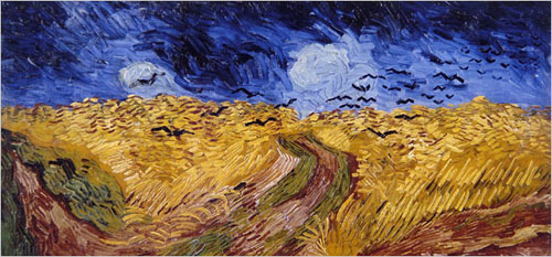 Wheatfield with Crows