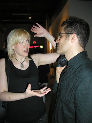 Artist and writer Mary Flanagan and Rhizome founder Mark Tribe
