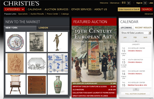 Christie's.com Screengrab AFC Christie's.com Screengrab AFC