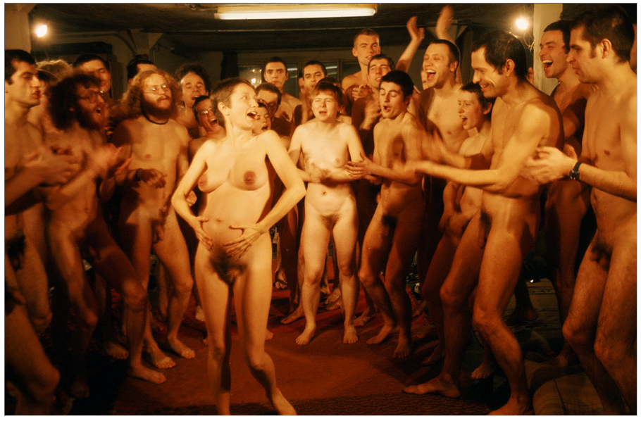 Selbstdarstellung, Friedrichshof, 1977, photographed by Theo Altenberg, photo via: theoaltenberg.com
