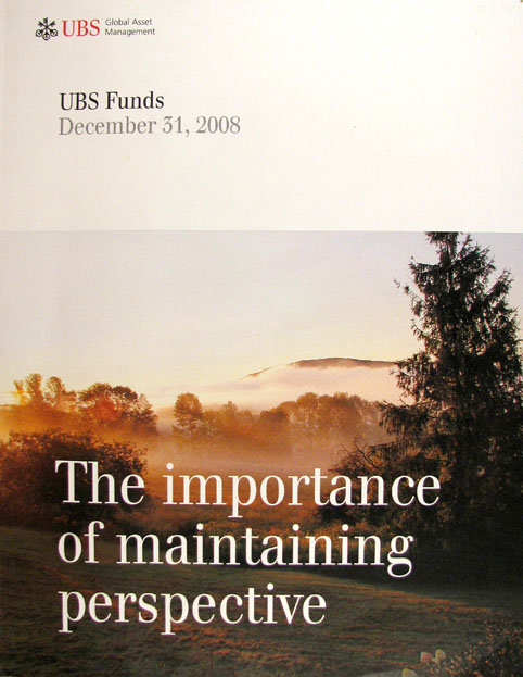 UBS prospectus catalogue cover 2008 UBS prospectus catalogue cover 2008
