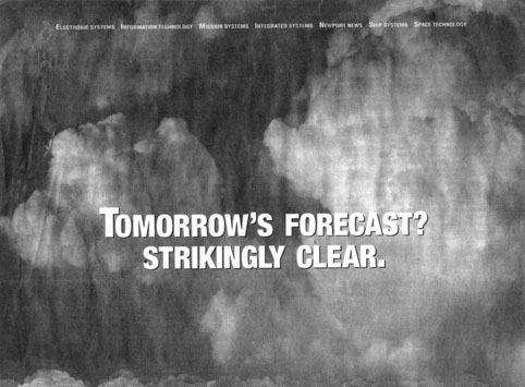 Northrop Grumman, detail of advertisement in The New York Times, 2003 Northrop Grumman, detail of advertisement in The New York Times, 2003