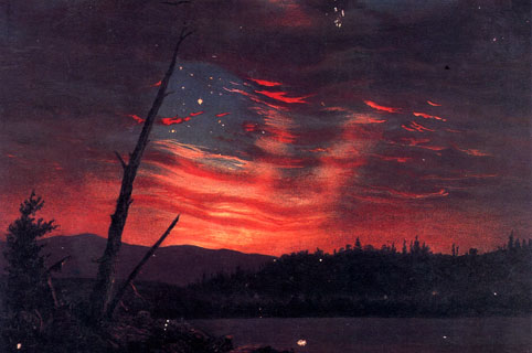 Frederic Church, "Our Banner in the Sky," oil on canvas, 1863 Frederic Church, "Our Banner in the Sky," oil on canvas, 1863