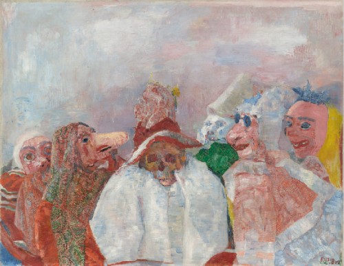 art fag city, ensor, Masks mocking death