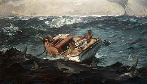 Winslow homer, the gulf stream, art fag city, paddy johnson