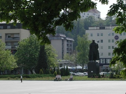 The largest statue of Tito in the world, in Velenje, Slovenia The largest statue of Tito in the world, in Velenje, Slovenia