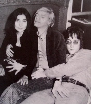 yoko ono, andy warhol, john lennon, art fag city