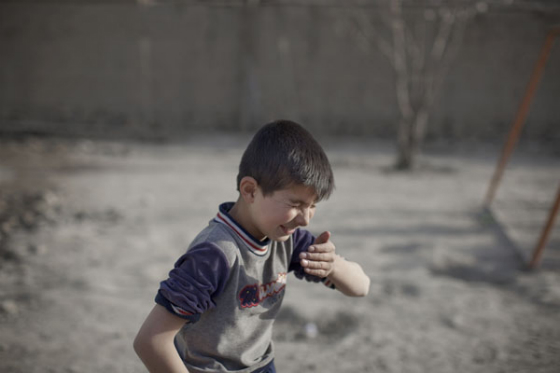 boy laughing