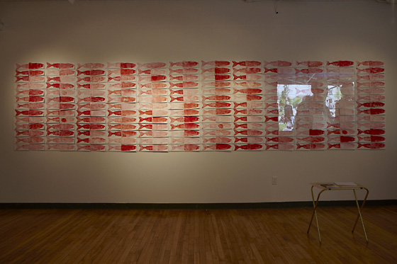 SM_Peter_Morin3 Peter Morin's installation, Salmon and Bannock