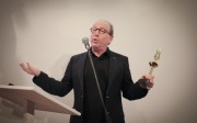This was one of my favorite parts of the evening: Jerry Saltz on what it means to be a critic: Vitamin D deficiency. (Photo: Jessica Yatrofsky) This was one of my favorite parts of the evening: Jerry Saltz on what it means to be a critic: Vitamin D deficiency. (Photo: Jessica Yatrofsky)
