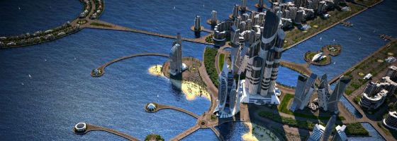 Architect's rendering of the Azerbaijan Tower, soon to be the tallest building in the world.