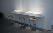 Installation of CAMP's 'Act I: Swearing in Whispers' (2011-2012), a work based on the controversial phone logs of Nira Radia, an Indian lobbyist. Includes a phone archive, transcripts, and a screenplay. Installation of CAMP's 'Act I: Swearing in Whispers' (2011-2012), a work based on the controversial phone logs of Nira Radia, an Indian lobbyist. Includes a phone archive, transcripts, and a screenplay.