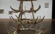 Joanna Malinowska, "From the Canyons to the Stars", 2012, shellacked plaster over Styrofoam and artificial deer sinew, 102 x 72 x 72 inches