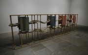 Cameron Crawford, "making water storage revolution making water storage revolution", 2012, poplar, paste wax, plaster, wood filler, etc. 60 x 180 x 12 inches