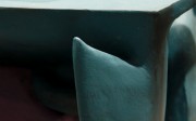 Vincent Fecteau, "Untitled", 2011, Gypsum cement, resin clay, and synthetic polymer paint (detail)