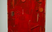 Tom Thayer, "This Life is Nothing More than Waiting for the Sky to Open", 2011, mixed media on canvas, 72 x 48 inches